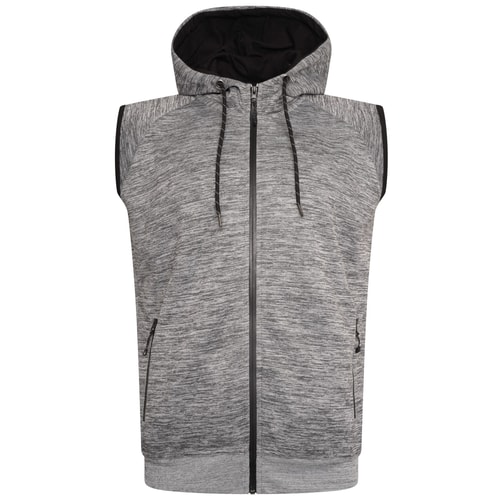 KAM Active Performance Sleeveless Hoody Grey